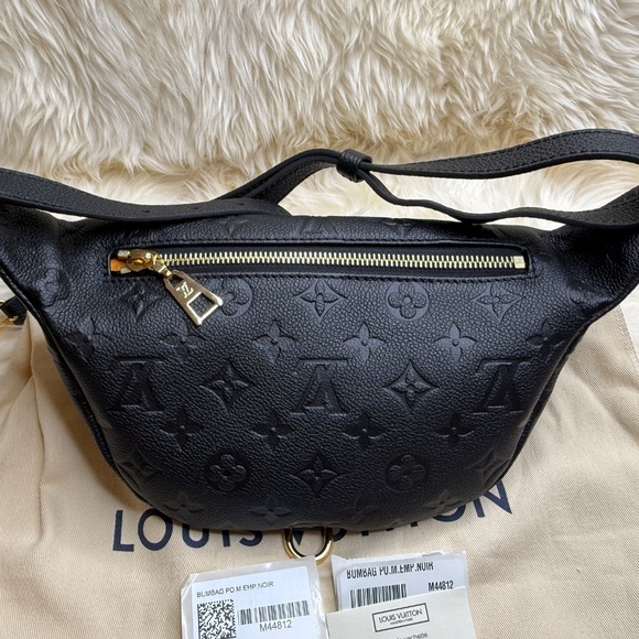NEW Discontinued Louis Vuitton Bumbag / Waist Bag Monogram Empreinte Noir Black - Picture 6 of 13